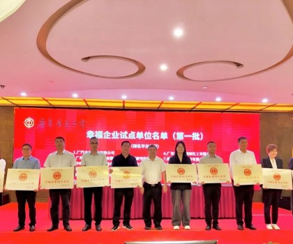 喜報(bào)！新明珠集團(tuán)獲評(píng)廣東省第一批“幸福企業(yè)試點(diǎn)單位”