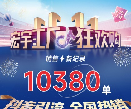 這個(gè)雙11增長標(biāo)桿！宏宇陶瓷工廠狂歡購~狂攬10380單！